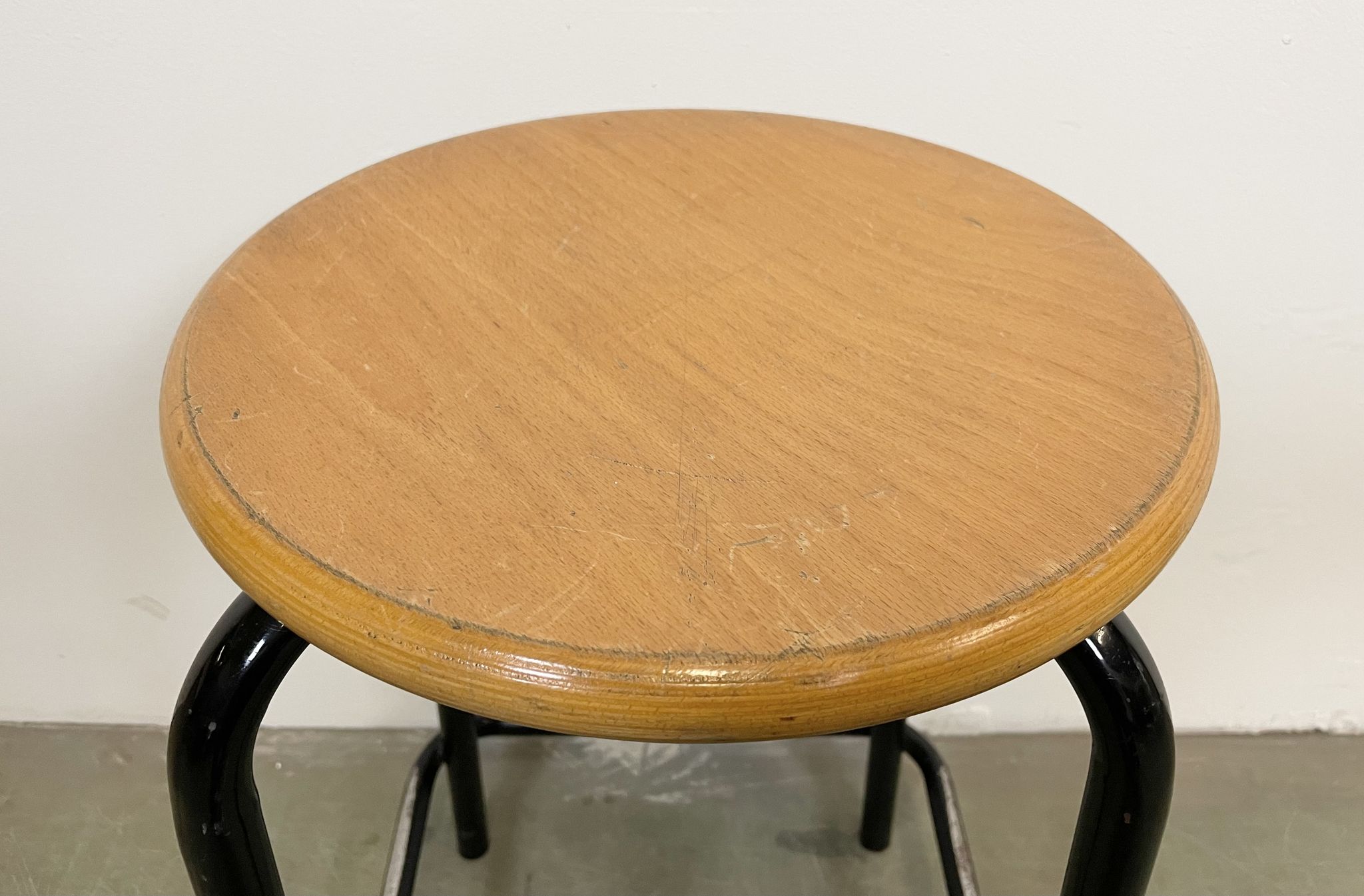 Vintage industrial italian stool, 1970s