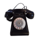 Black bakelite telephone