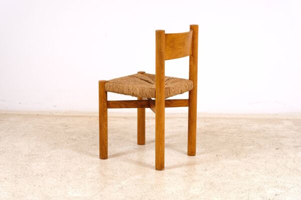 Bureau René Martin et chaise Méribel de Charlotte Perriand 1955