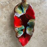 Vallauris empty pocket in ceramic leaf shape