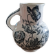 Toilette pot in ironstone Longchamp Blue-grey Poppies Late 19th century