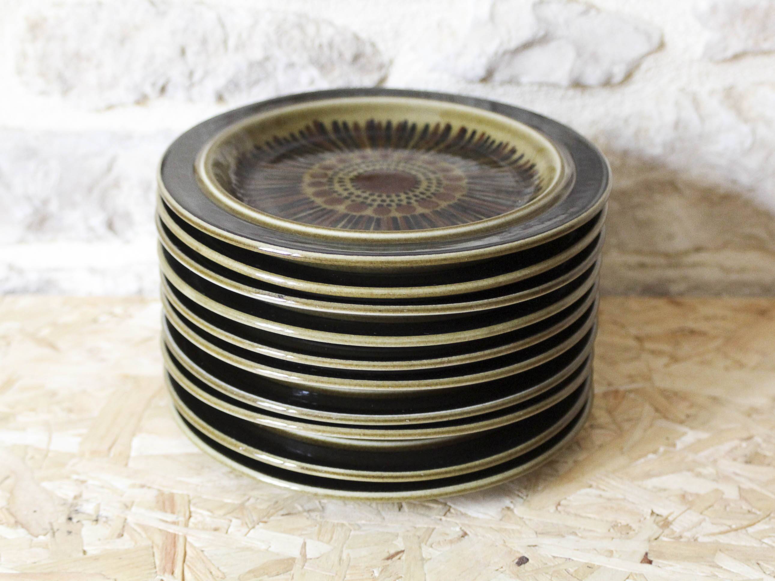 10 Kosmos series dessert plates by Arabia Finland