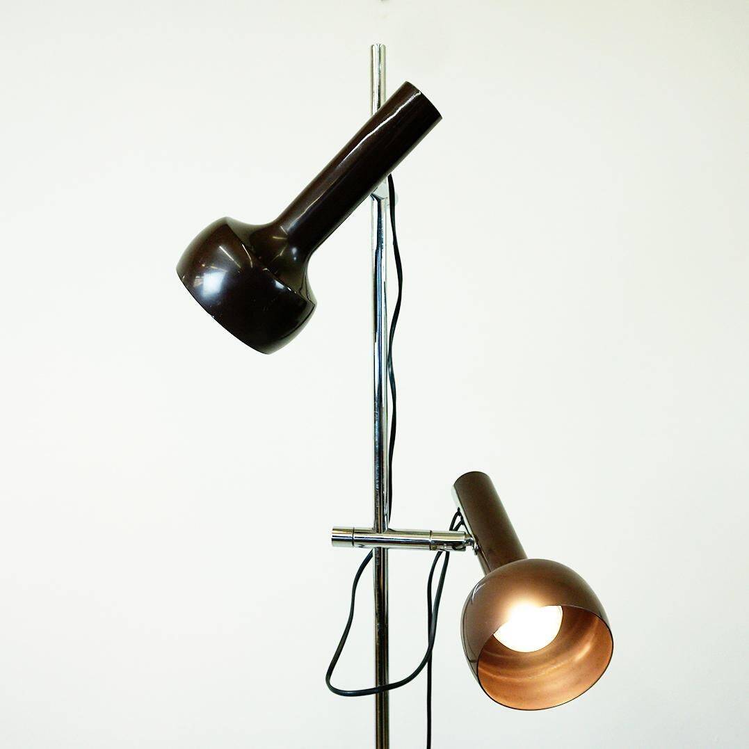 Brown Space Age Spot Floor Lamp by Swiss Lamps International