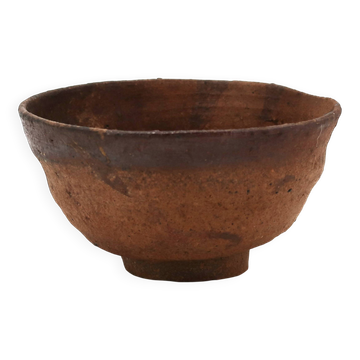 Stoneware bowl wood-fired by Jean Marie Foubert, vintage ceramics.