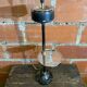 Ashtray on Stand + Tray + Metal Magazine Rack in Black + Vintage Chrome