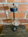 Ashtray on Stand + Tray + Metal Magazine Rack in Black + Vintage Chrome