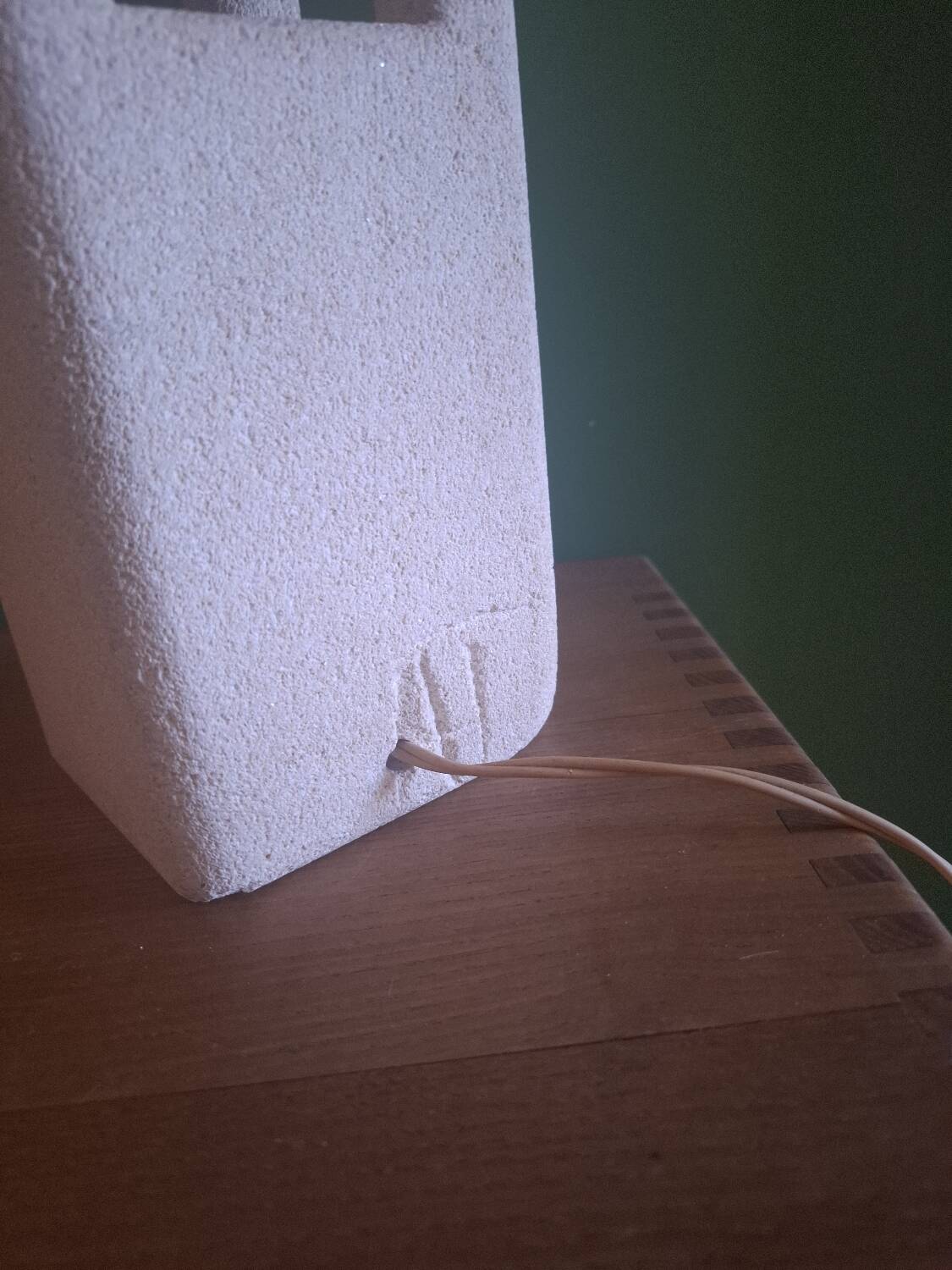 Lamp in carved stone Albert Tormos
