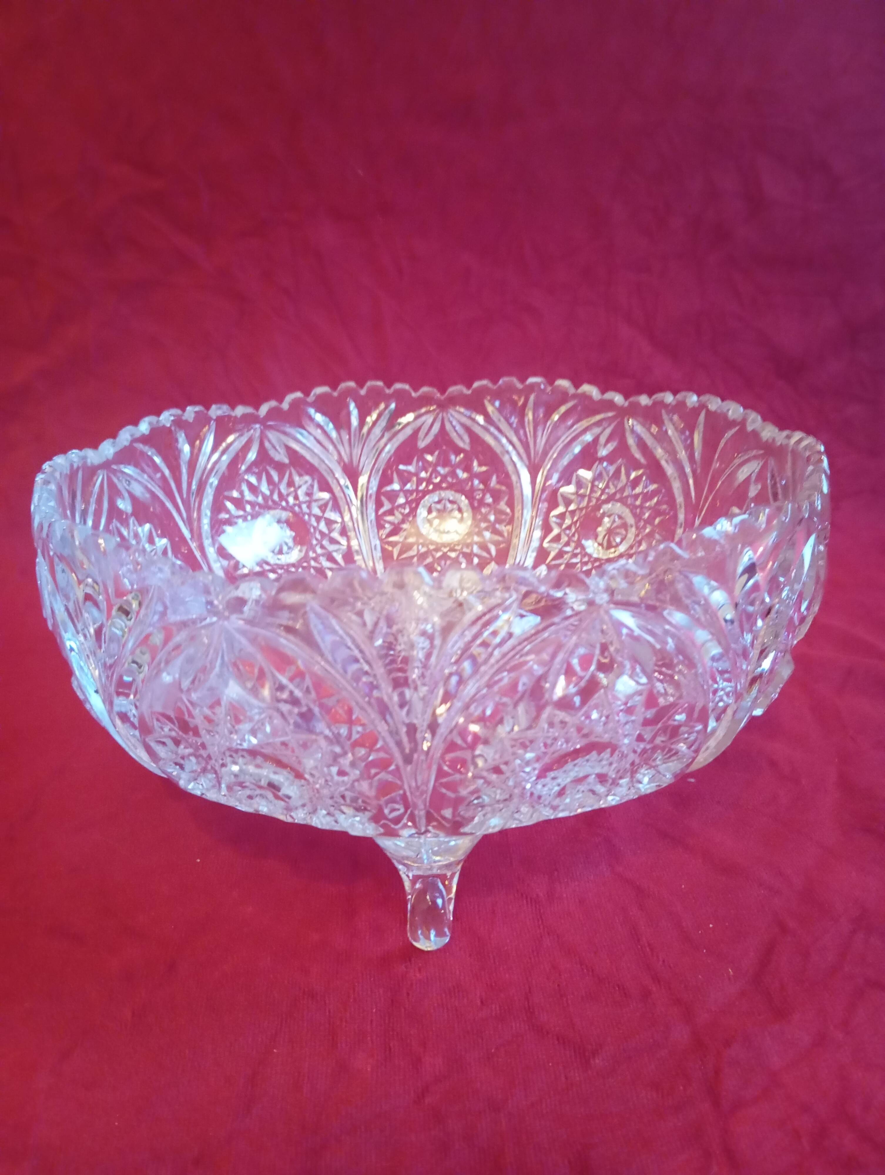 Crystal fruit bowl