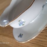 Saucière en porcelaine de Tchécoslovaquie