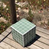 Cube side table - ceramic tiles