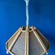 Rattan suspension - bohemian light fixture - vintage bamboo lamp