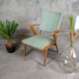 Fauteuil pied compas scandinave