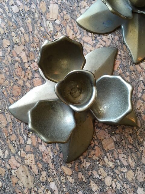 Pair of floral sconces