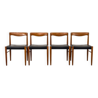 Danish Teak Dining Chairs by H. W. Klein for Bramin, 1960s, Set of 4