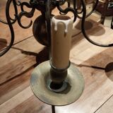 Lustre hollandais en laiton à 6 bras