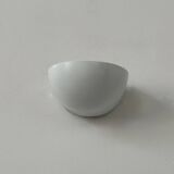 Pair of vintage wall lights in matte white lacquered metal, Italy, 1980.