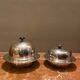 Beautiful set of two old caviar bells
