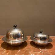Jolie set de deux anciennes cloches à caviar