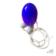Table lamp. cobalt blue ovoid. creator tatsuo konno.