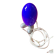 Table lamp. cobalt blue ovoid. creator tatsuo konno.
