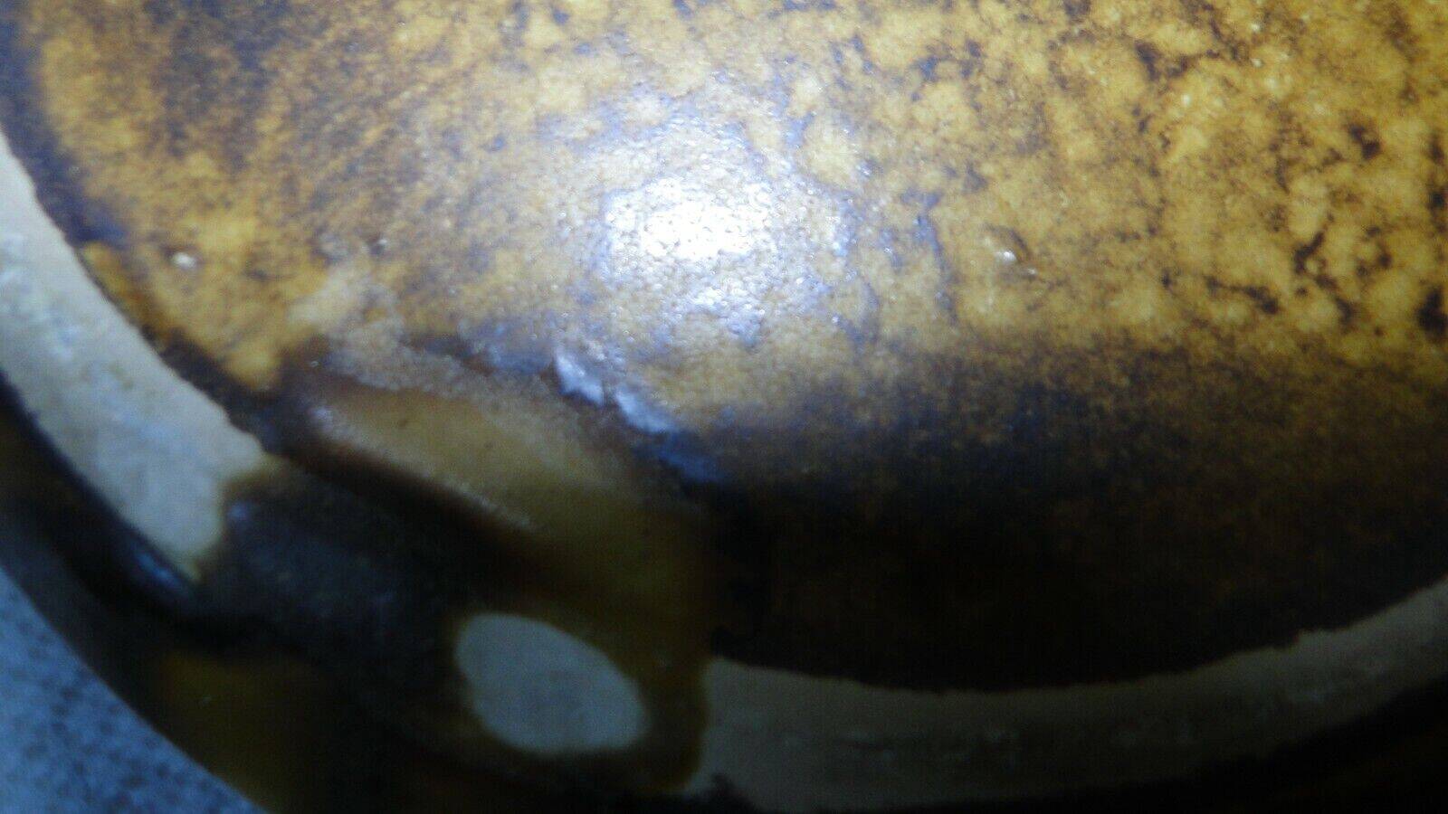 Old large vase st clement france ethnic relief decor n° 9128 60s rare