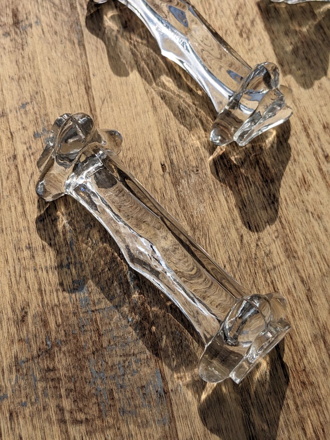 Set of 6 crystal knife holder