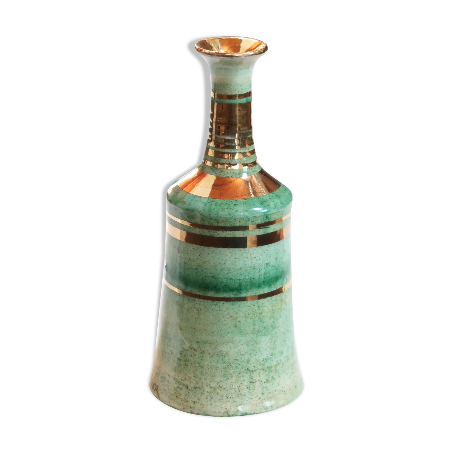 Ceramic bottle vase by Georges Pelletier, 70s