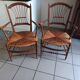 Paire de fauteuils anciens provençaux fin XIXème
