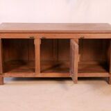 Antique low art deco sideboard in Burmese teak
