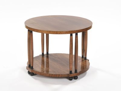 Art deco pedestal table