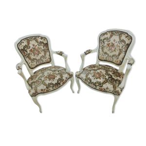 Paire de fauteuils de