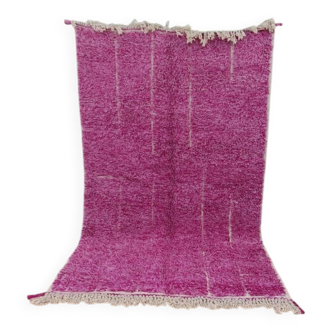 Tapis marocain artisanal violet 150cmx300cm