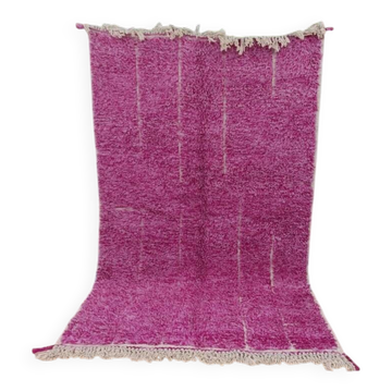 Handmade purple Moroccan rug, 150cm x 300cm