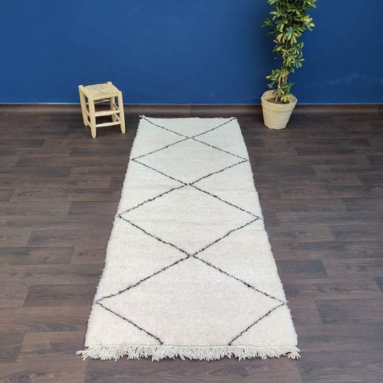 Beni Ouarain hallway rug 100x275cm