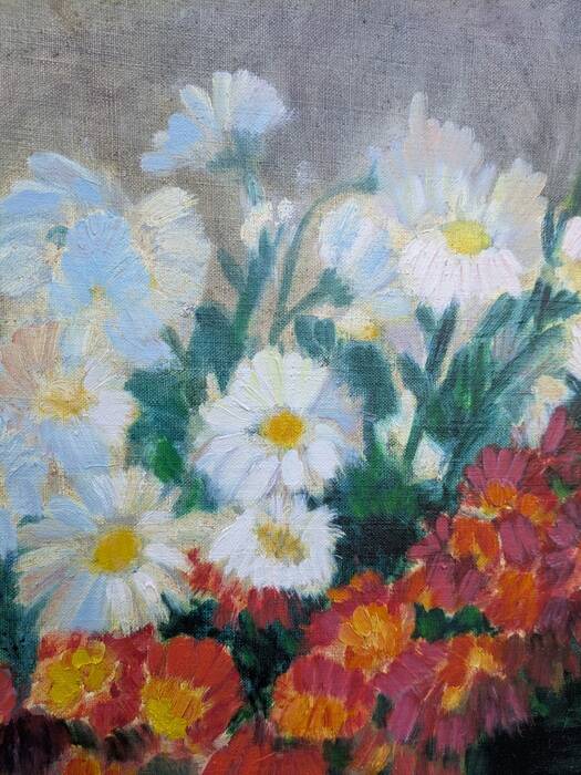 Oil on canvas, still life