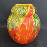 Art deco vase in multi-layered glass.