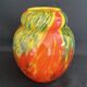 Vase art déco en verre multicouches.