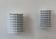 Pair of vintage wall lights, white lacquered metal, Borens, Sweden 1980