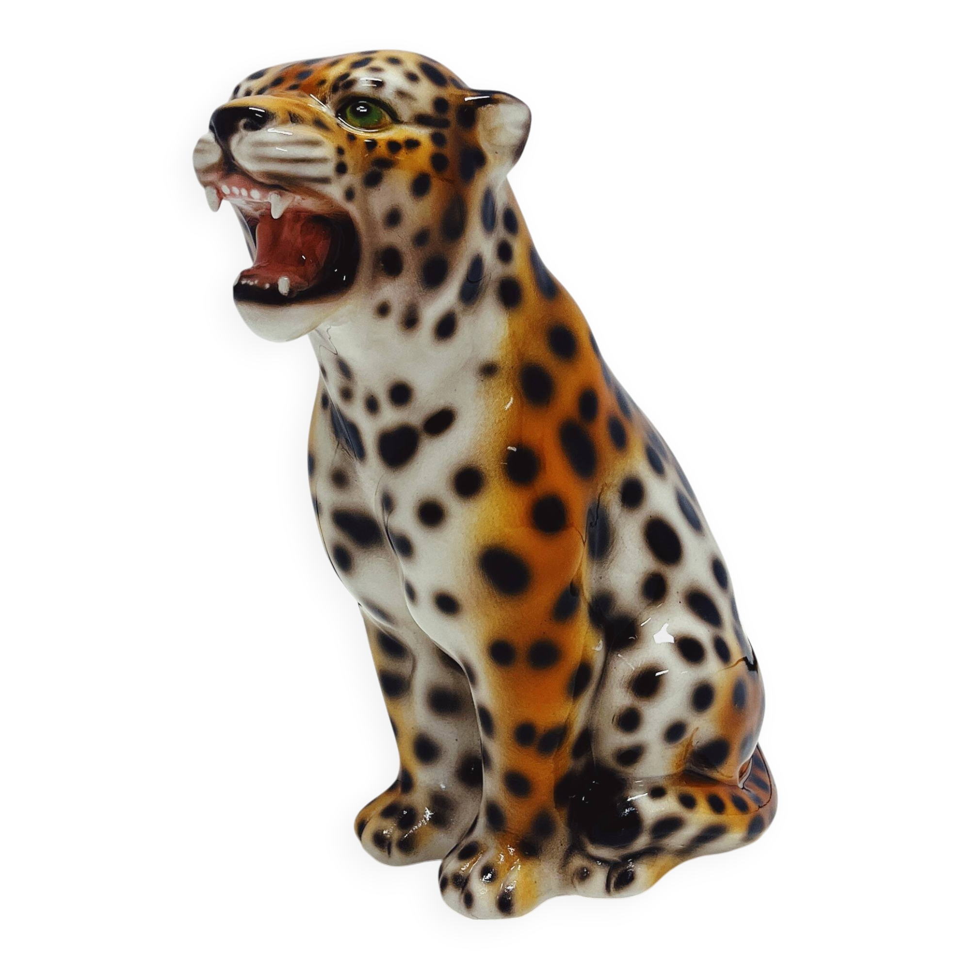 Leopard Statue Ceramic