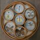 Plateau et sous-verres en rotin