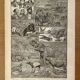 Lithographie et carte sur l'Asie de 1922