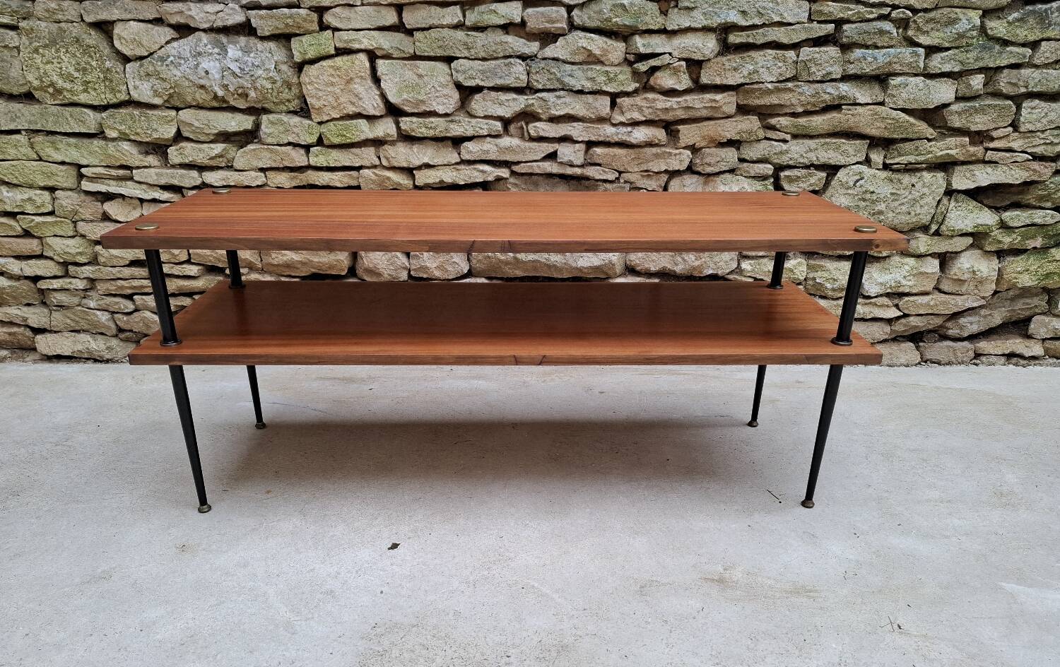 Coffee table with two tiers