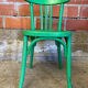 Antique Bistrot Chair Baumann Style Turned Wood Green Vintage