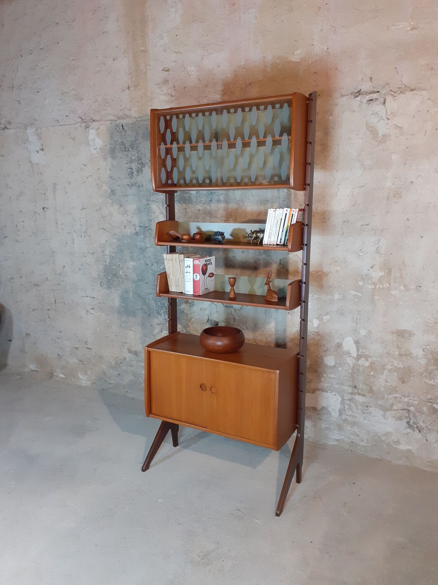 Furniture Of Storage 1 module in Teck "Ergo" by John Texmon, Mid-Century Scandinavian 1960s