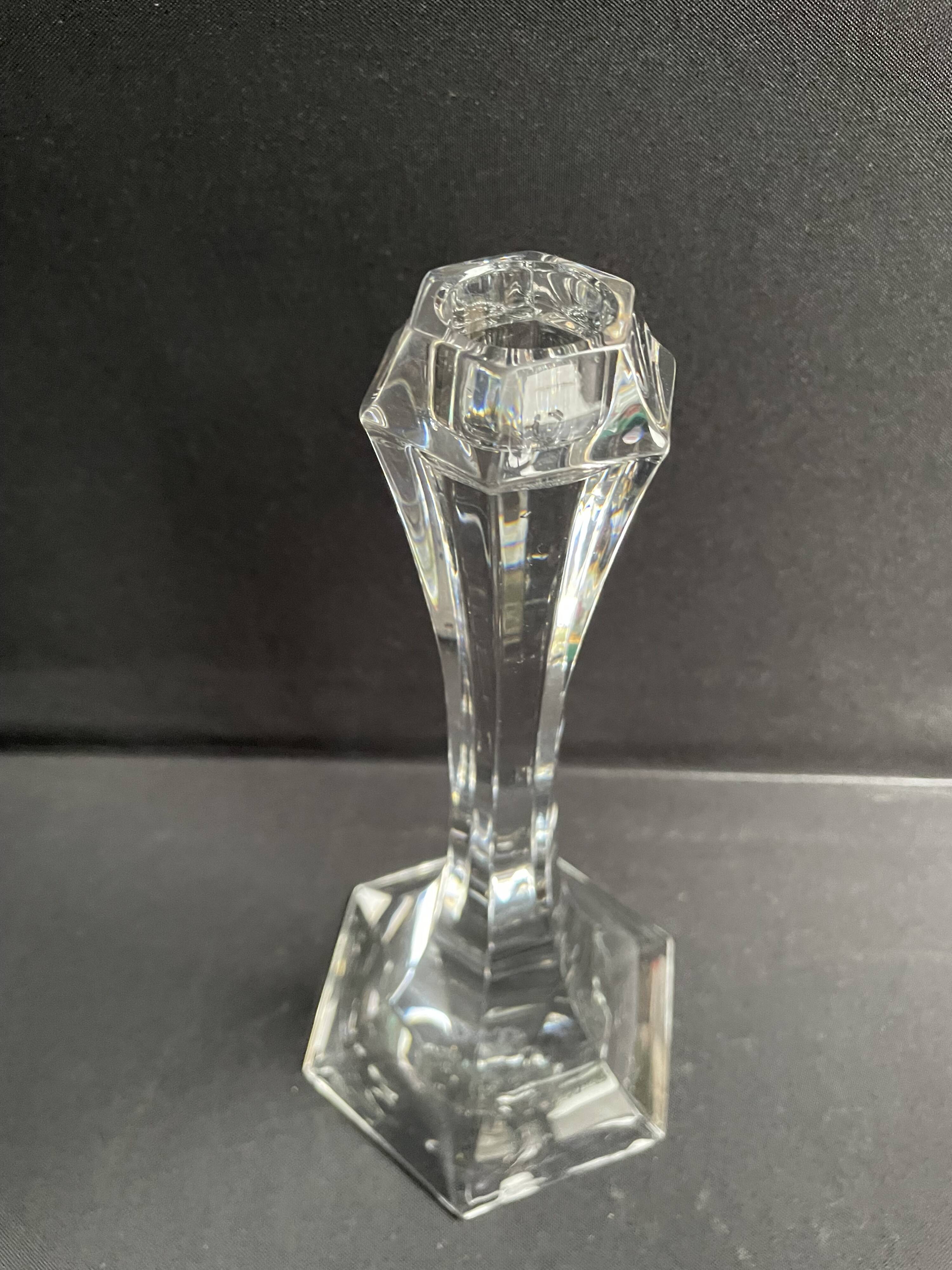 Pair of Saint Louis Vega candlesticks