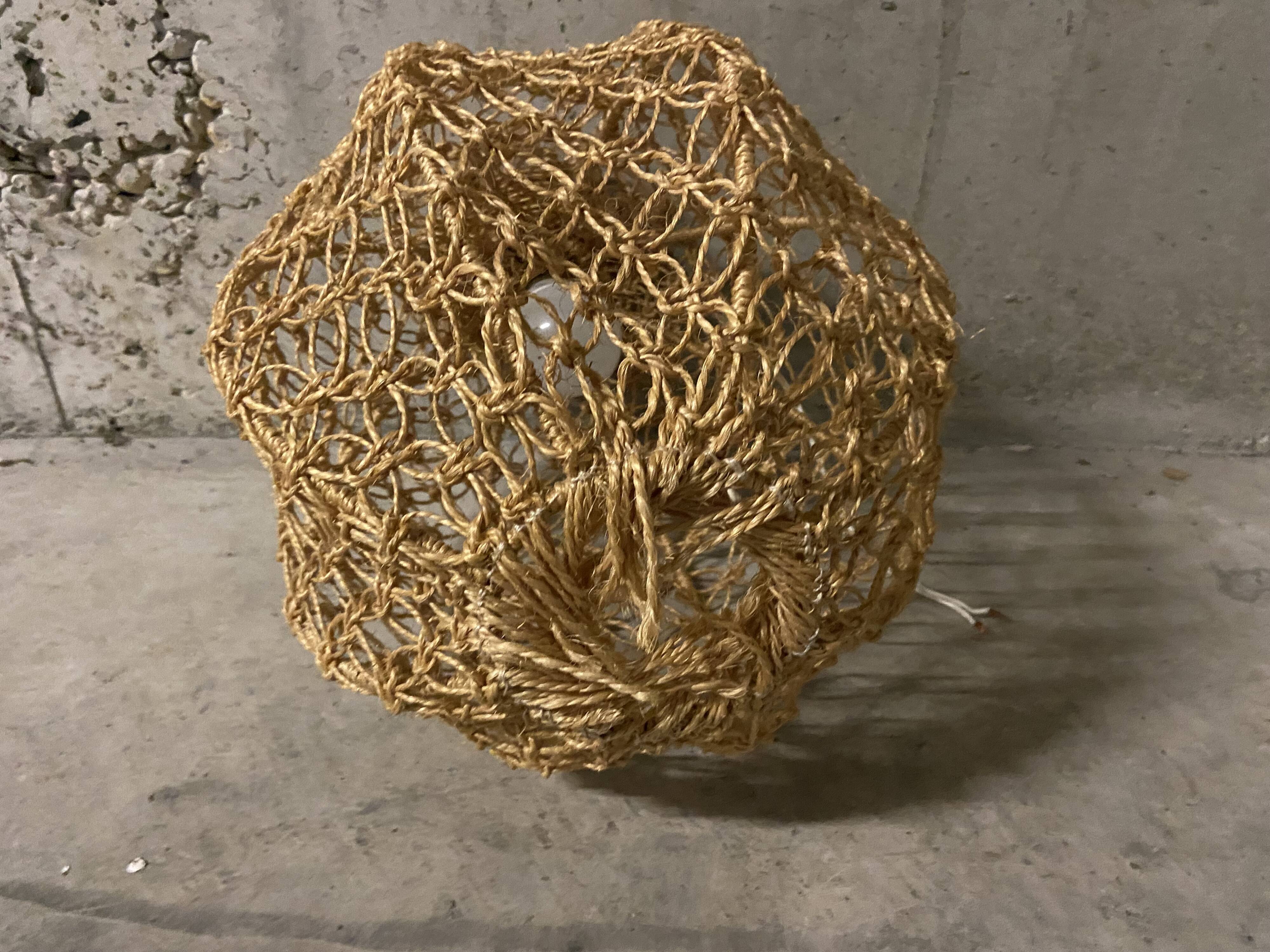 60s rope hanging lamp