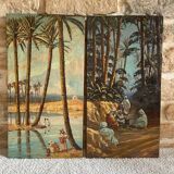 Pair of orientalist paintings signed Hager 1925