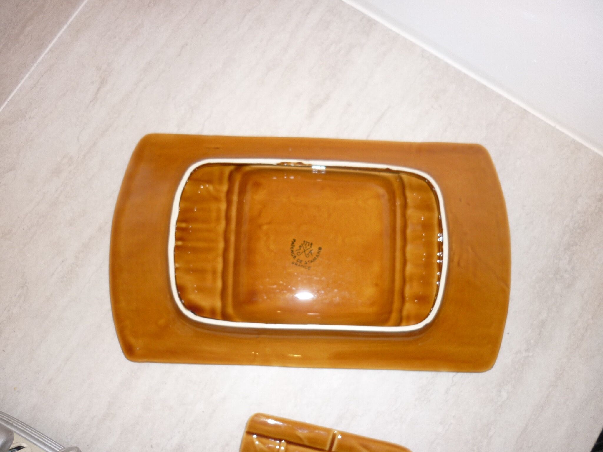 Asparagus dish in Faience of Saint Amand