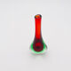Murano Soliflore Vase - Flavio Poli - Sommerso Red Green 19cm