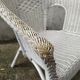 Paire de fauteuils en rotin vintage